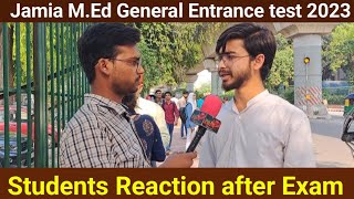 Jamia M. Ed General Entrance Exam Students full review 2023-24