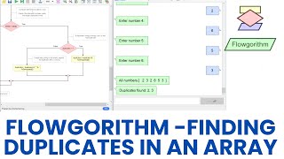 Flowgorithm - Finding Duplicates in an Array.