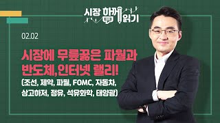 [시장함께읽기] 2월 2일, 시장에 무릎꿇은 파월과 반도체,인터넷 랠리!(조선, 제약, 파월, FOMC, 자동차, 상고하저, 정유, 석유화학, 태양광)