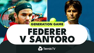 GENERATION GAME: Roger Federer vs Fabrice Santoro | Madrid 2002 Highlights
