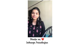 Munbe Ve ~Cover || Sukanya Varadharajan