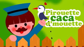 Pirouette caca de mouette 💩💩💩 Petite parodie de la comptine pirouette cacahuète pour bébé