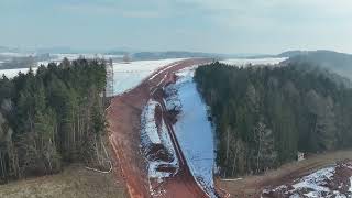 Nová Paka - obchvat, 24.2.2025 - část 3, Štikov - Vrchovina