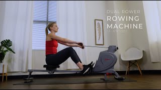 Dual Rower Rowing Machine SF-RW5935 | Sunny Health & Fitness