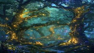 Glowing Treeline Tales: A Night in the Enchanted Wilderness