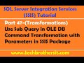 SSIS Tutorial Part 47-Use Sub Query in OLE DB Command Transformation with Parameters in SSIS Package