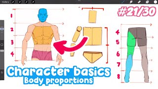 how to draw CHARACTER PROPORTIONS!  | Full Drawing Tutorial - Art Bootcamp #21/30