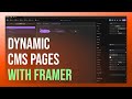 Dynamic CMS pages with Framer | Using components & conditional variables for dynamic styling.