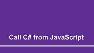 C# from JavaScript | Part - 35 | Using ASP.Net Blazor for Absolute Beginners