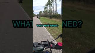 She Crashed Her Motorcycle... #crash