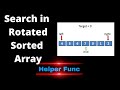 Search in rotated sorted array | Binary search | Coding Interview Problem | Leetcode