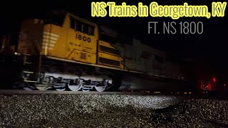 NS Trains in Georgetown, Kentucky. Ft NS 1800