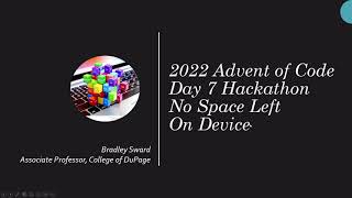 Python Solution - Advent of Code 2022 - Day 07 - No Space Left On Device