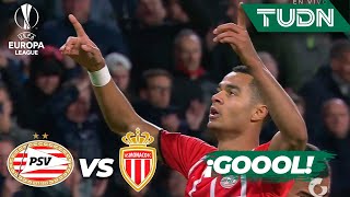 ¡MISIL IMPARABLE! ¡Gakpo hace GOLAZO! | PSV 1-1 Mónaco | UEFA Europa League 21/22 - J3 | TUDN