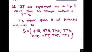 Finite Math: Sample Space and Events Defined