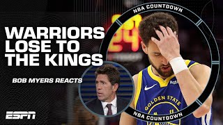 Bob Myers reacts to Warriors missing playoffs & praises Steph, Klay & Draymond |