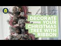 How to Decorate Your Christmas Tree with Ribbon I HB