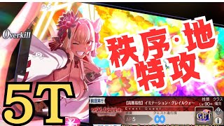 「FGO」水着鈴鹿御前の秩序・地特攻で高難易度5ターンひき逃げ　復刻イミテーション・グレイルウォー