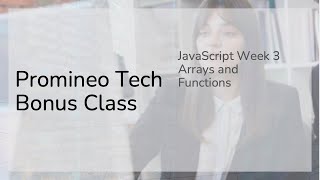 Live Lecture Example Class - Javascript Week 3