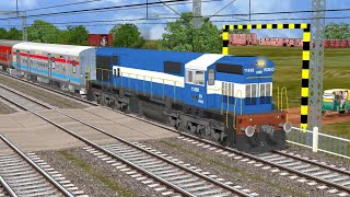 Wdm 3d Alco locomotive at Railway crossing| Story of Railways | Train Simulator