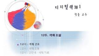 디지털색채(1) 12-1 : 색채 선호의 원리와 유형