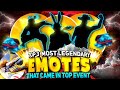 🔥TOP 3 MOST LEGENDARY EMOTES IN FREE FIRE😲🤯99% People Don't Know This Fact #shorts #SHORT #FREEFIRE