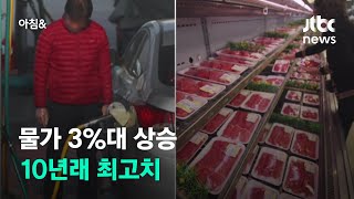 심상치 않은 소비자물가…10년 만에 3%대 상승 / JTBC 아침\u0026