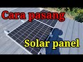 Pemasangan panel solar 420watt di atap rumah