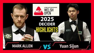 Decider Drama | Mark Allen Vs Yuan Sijun Highlights Welsh Open Snooker  2025|#markallen|#snooker2025