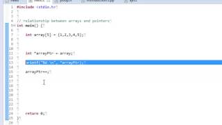 C-24 pointers and arrays