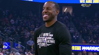 Warriors Honor Andre Andre Iguodala With Tribute Video In His Return To Golden State