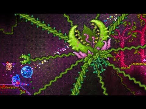 Fighting Plantera Terraria 13 Youtube