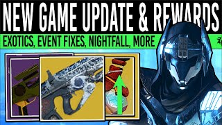 Destiny 2: NEW GAME UPDATE \u0026 FEATURED REWARDS! Dawning Changes, Weapons, Exotics \u0026 More (17th Dec)