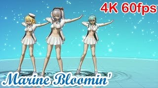 【MMD】[艦これ]鹿島・鈴谷・伊8でMarine Bloomin' [水着改変][白][固定][4K 60fps]