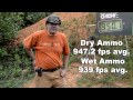 wet ammo test on self defense ammo