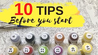 10 tips you should know before you start paint by numbers- 10 paint by numbers tips