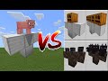 The Pig Golem vs Minecraft Mobs