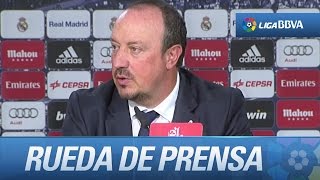Rueda de prensa de Rafa Benítez tras el Real Madrid (3-1) UD Las Palmas
