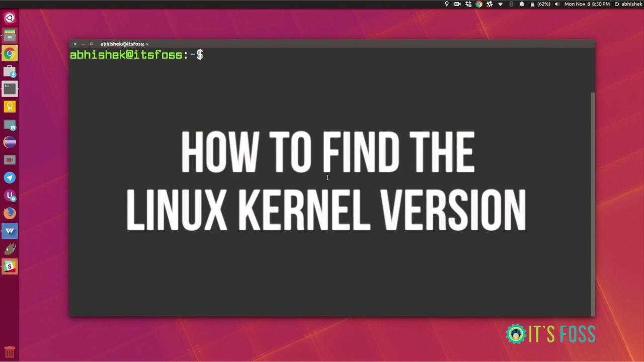 How To Find Linux Kernel Version [3 Tips] - YouTube