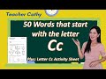 50 Words That Start With The Letter Cc