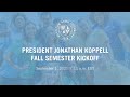 President Jonathan Koppell: Fall Semester Kickoff