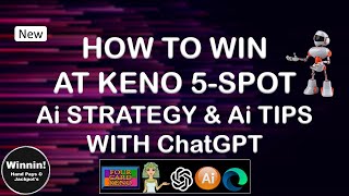 HOW TO WIN AT KENO 5-SPOT AI STRATEGY & AI TIPS #shorts #keno #multi-card #casino #kenojackpot #ai