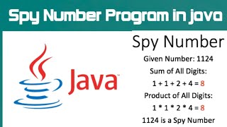 Spy Number Program in java