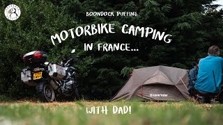 Motorcycle camping trip with Dad.