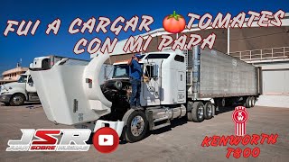 CONOCIENDO EL KENWORTH T800 DE MI PAPA Y FUI A CARGAR CON EL AL EMPAQUE TOMATES 🍅 #truck