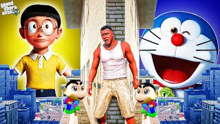 Doraemon Blue Gang VS Nobita Yellow Gang play HIDE AND KILL with Doraemon \u0026 Nobita Doll In GTA 5