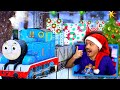 In GTA 5... Thomas the Tank Engine helps Santa deliver Christmas gifts! (Mods) #GTA5Mods