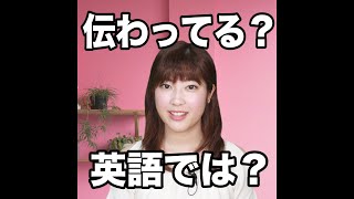 【伝わってる？  英語では？】「動画で観る！聴く！英語辞書動画」