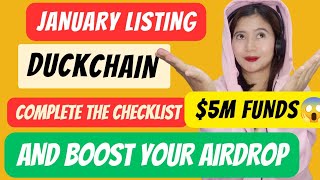 $5M FUNDS DUCKCHAIN LISTING AND AIRDROP CALCULATIONS UPDATE