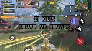 21 Kills intense Squad Vs squad ( Nigeria lobby ,bad MS ) #codmobile #callofdutymobile #codm